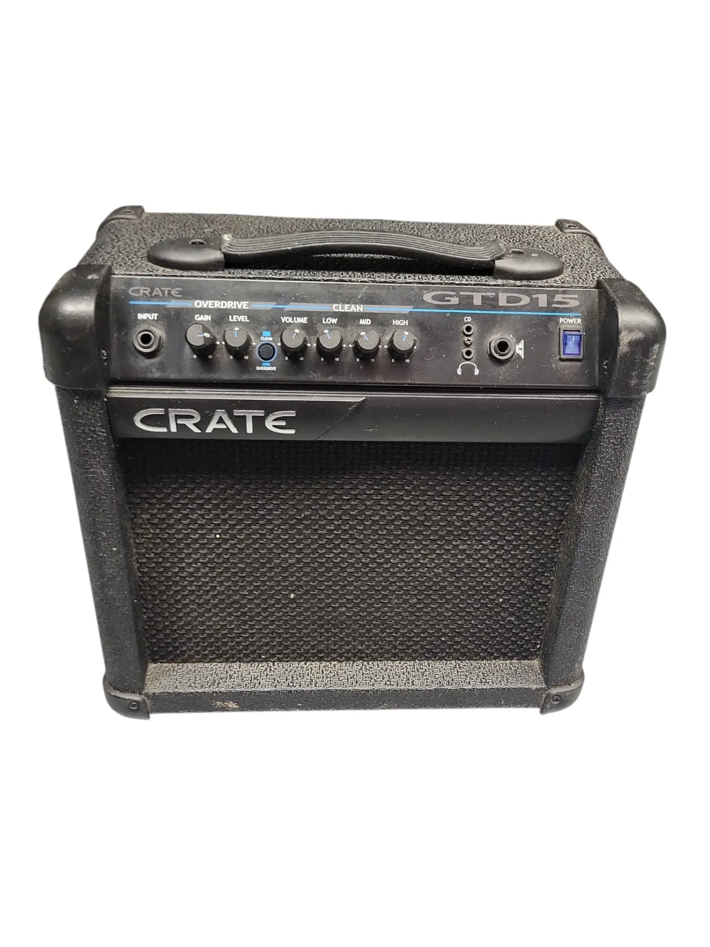 [U-GTD15-080826] Crate GTD15R 15W Solid State Combo Guitar Amp