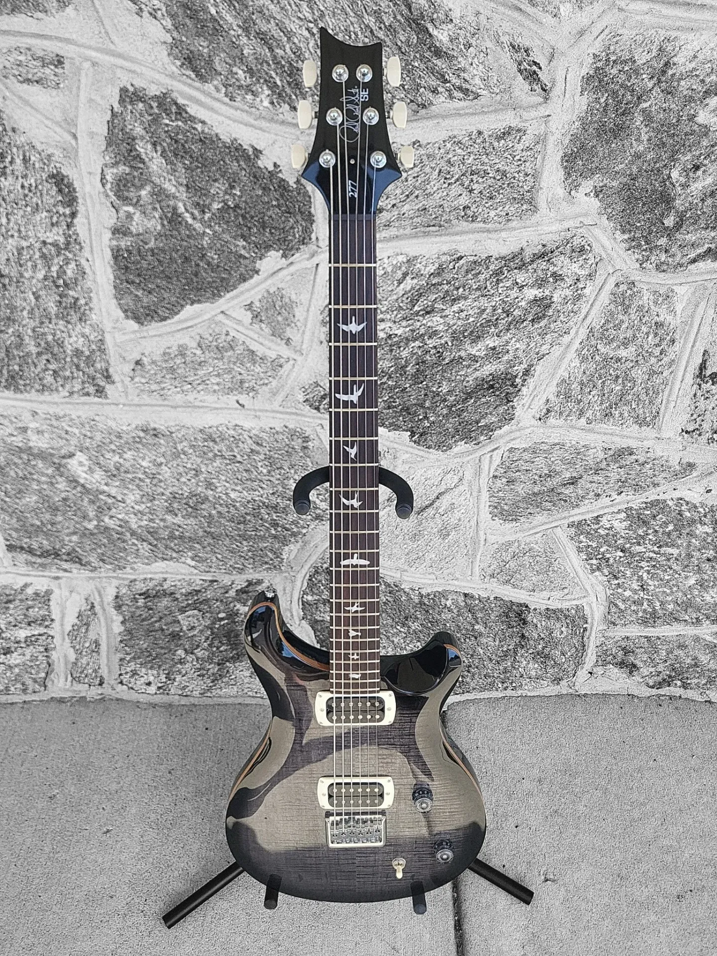 Paul Reed Smith PRS SE 277 Baritone Electric Guitar, Charcoal Burst