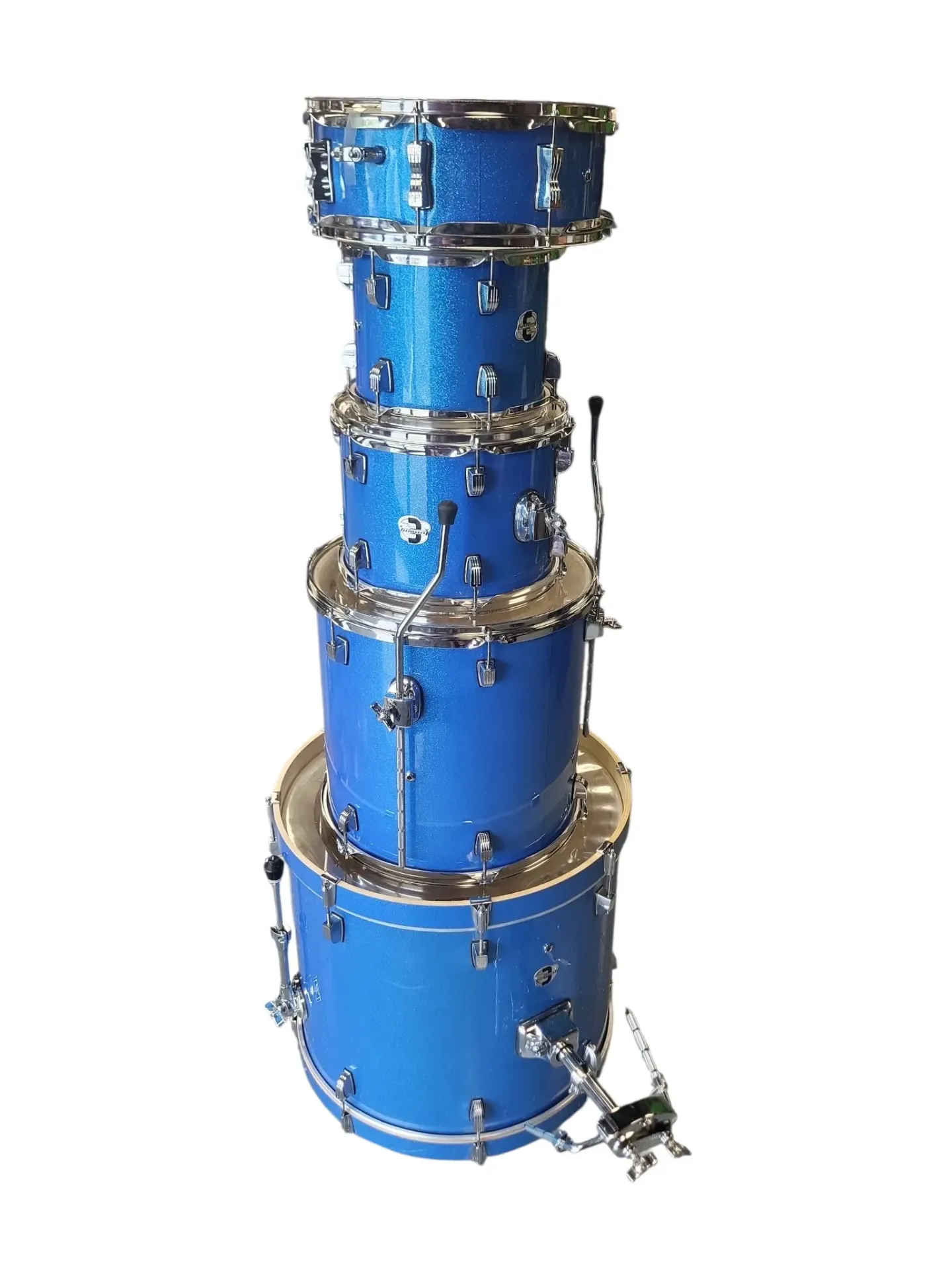 Ludwig Element Evolution 5pc Kit w/Cymbals and Hardware - Blue Sparkle