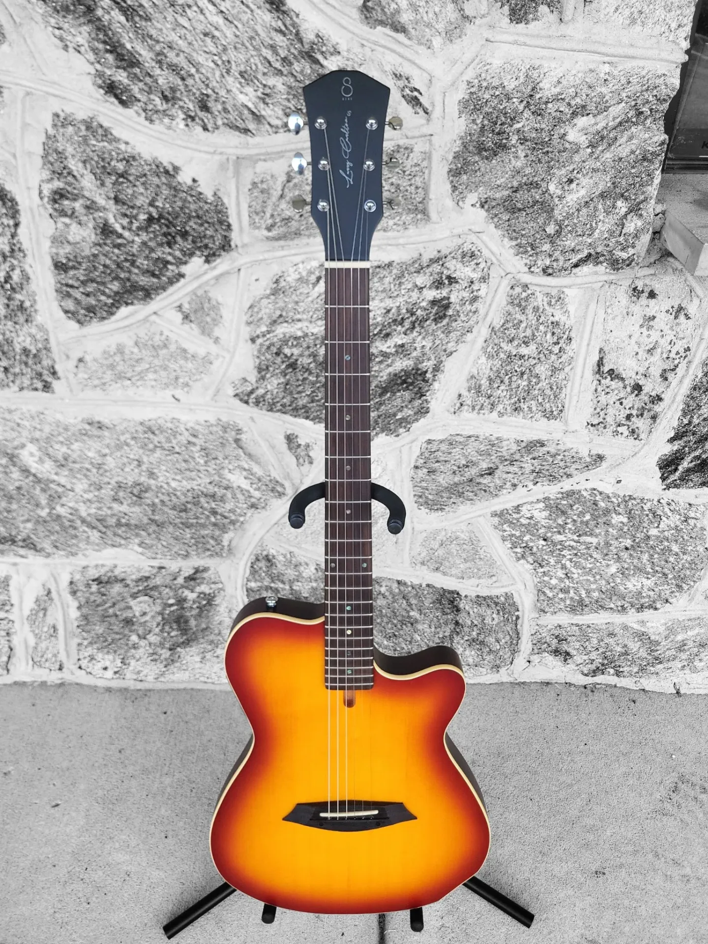 Sire Larry Carlton G5A Solid Body Acoustic, Tobacco Sunburst Satin