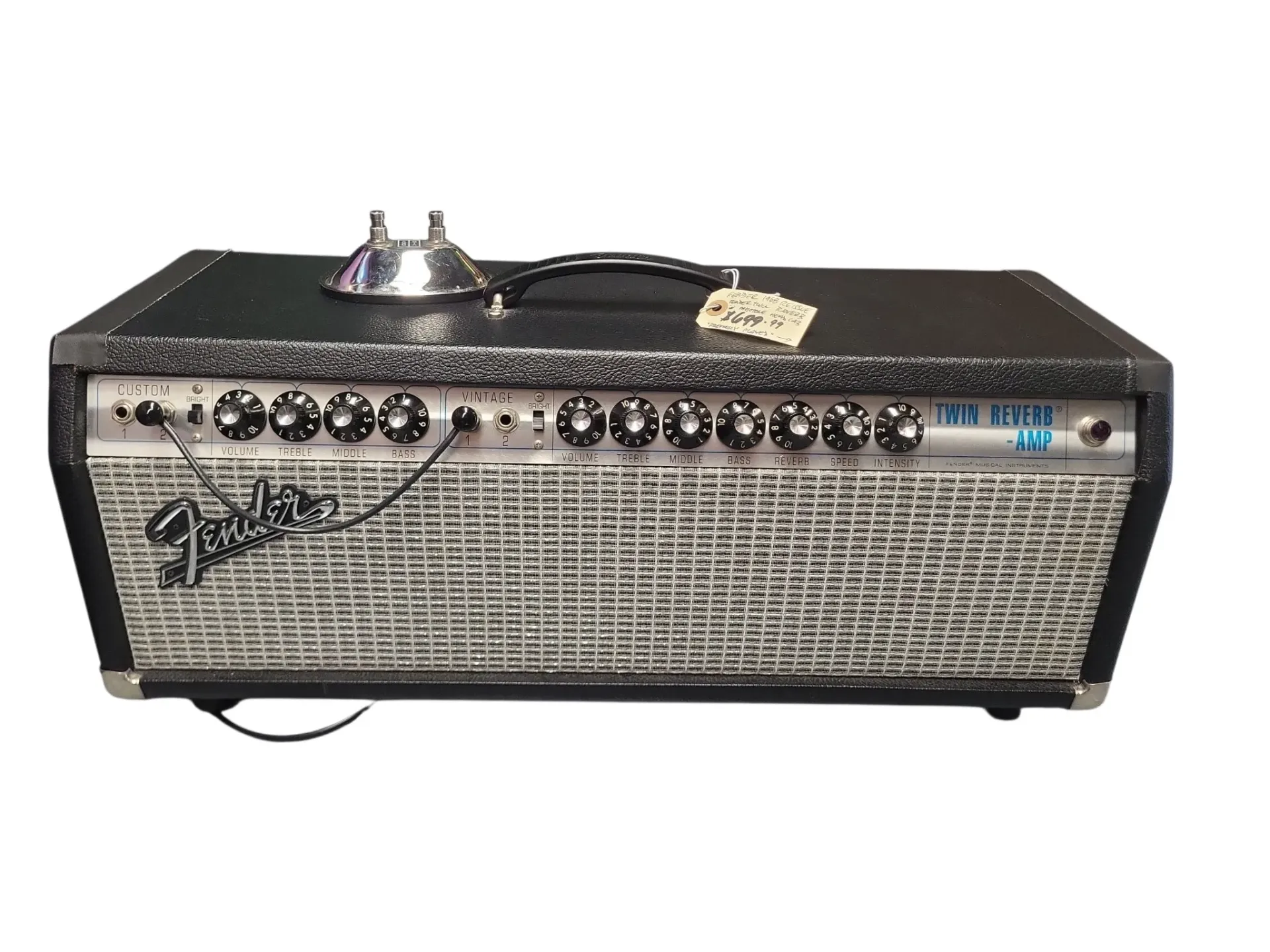 Fender 1968 Reissue Fender Twin Reverb in Mojo Tone Head Cabinet, with Mods, Footswitch and Cover