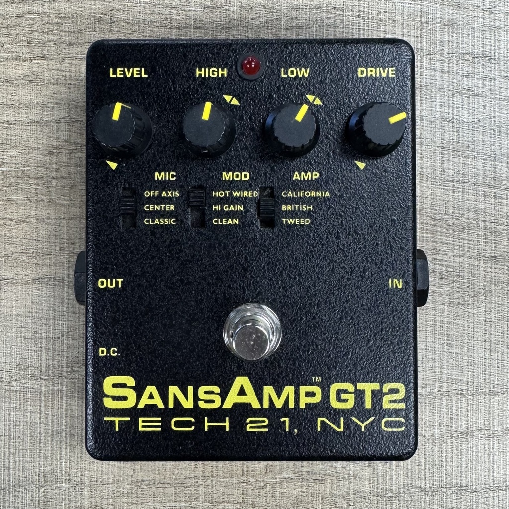 Tech 21 SansAmp GT2 Tube Amp Emulation Pedal