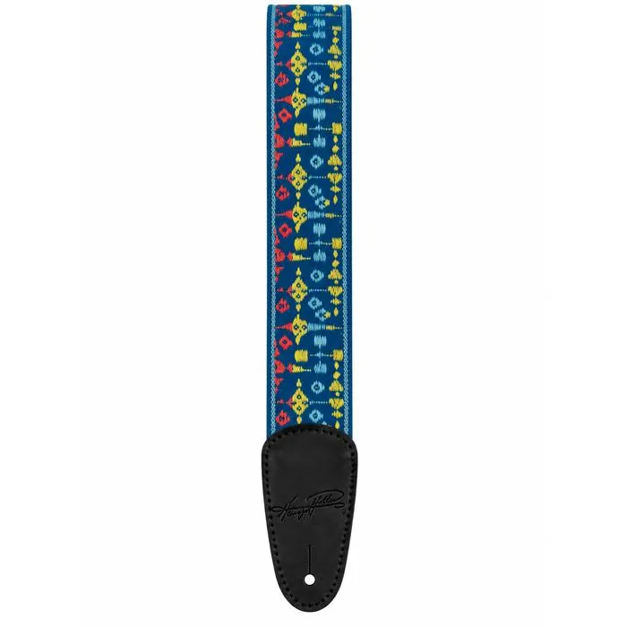 Henry Heller 2" Vintage Guitar Strap, Blue Yellow Red