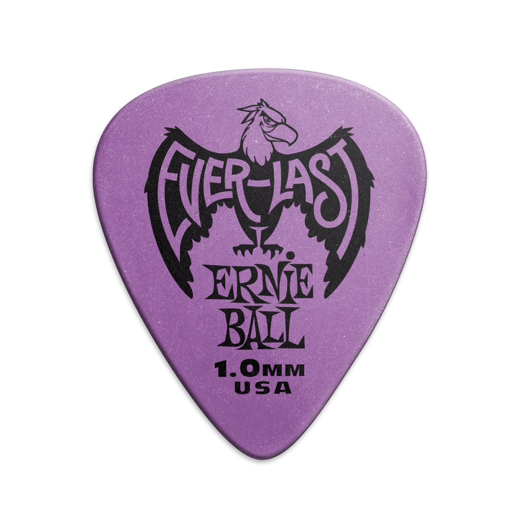Ernie Ball 1.0mm Purple Everlast Picks 12-pack