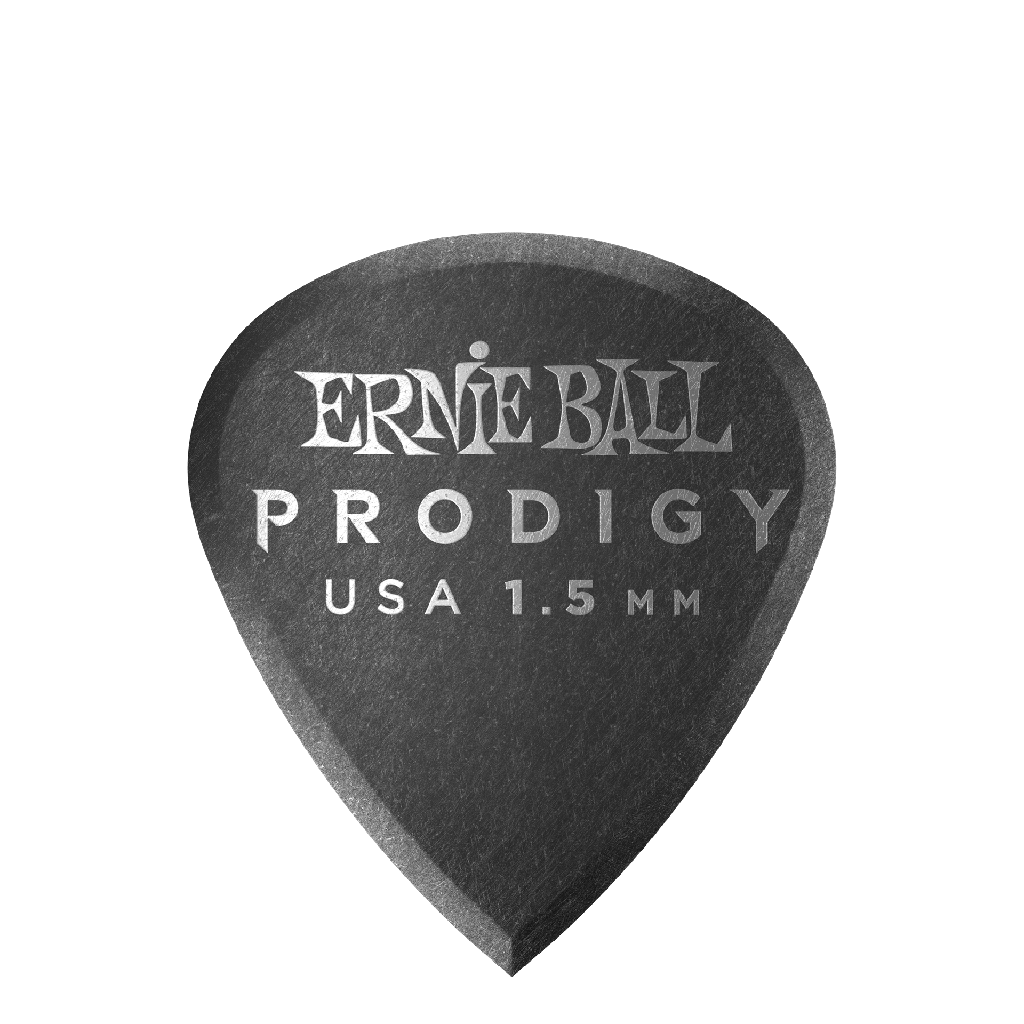 [P09200] Ernie Ball 1.5mm Black Mini Prodigy Picks 6-pack