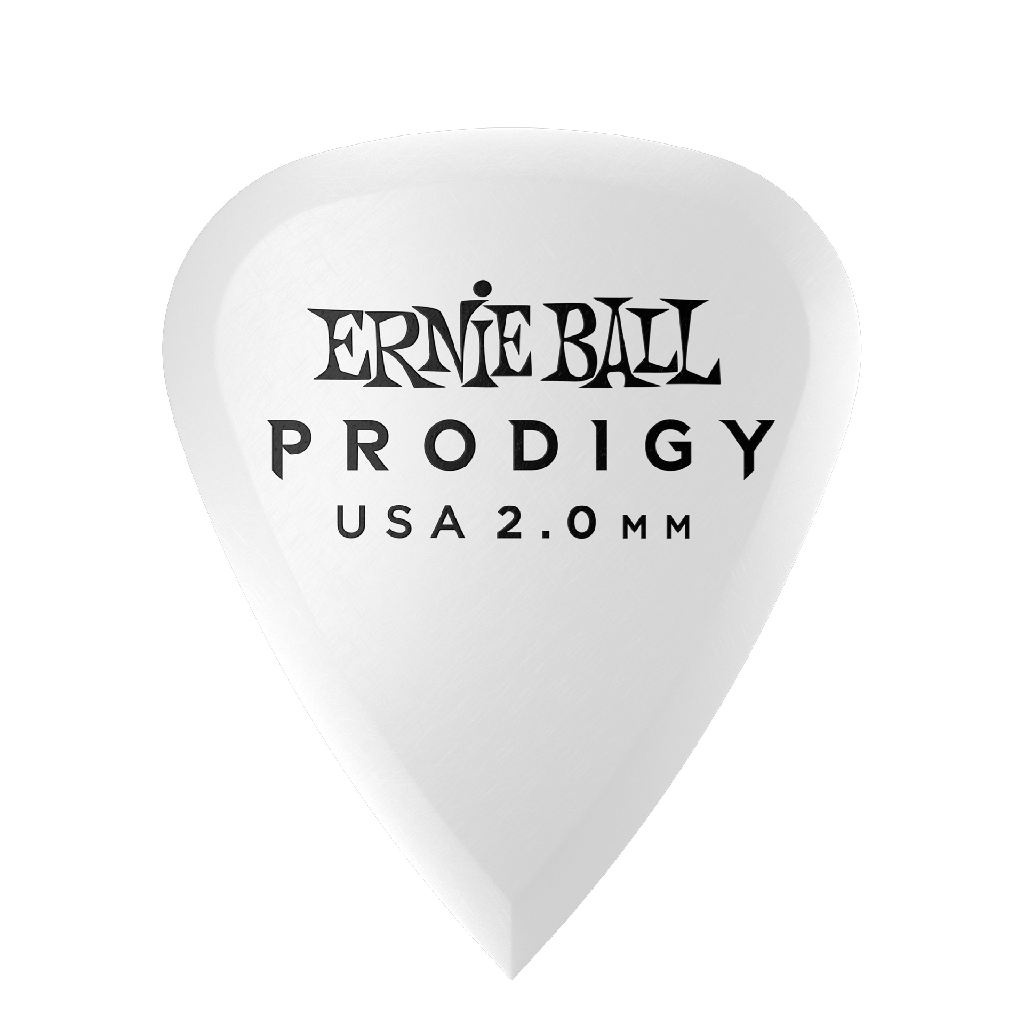 Ernie Ball 2.0mm White Standard Prodigy Picks 6-pack  