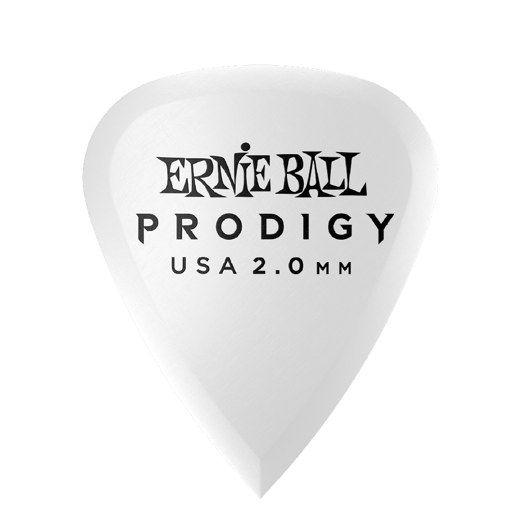 [P09202] Ernie Ball 2.0mm White Standard Prodigy Picks 6-pack