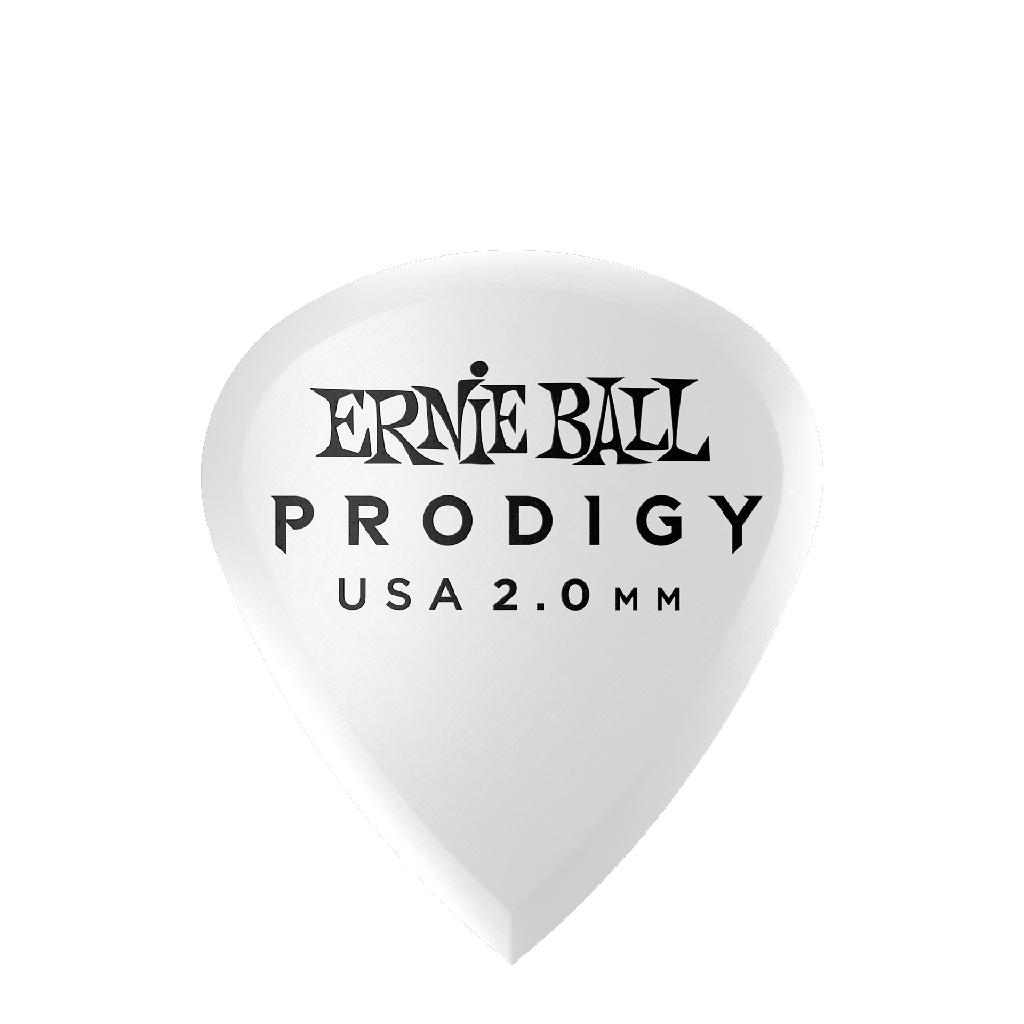 Ernie Ball 2.0mm White Mini Prodigy Picks 6-pack