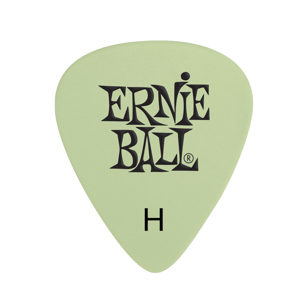 Ernie Ball Super Glow Cellulose Picks Heavy 12-pack  