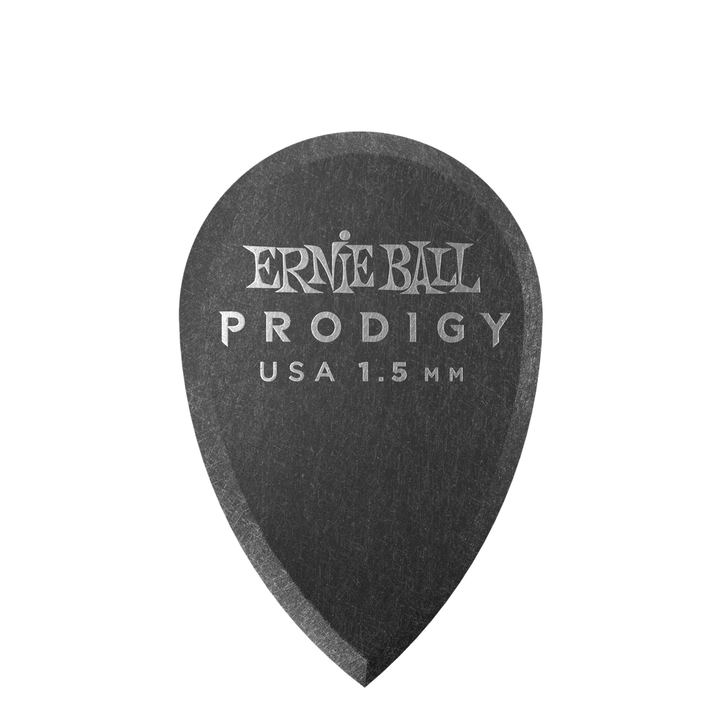 [P09330] Ernie Ball 1.5mm Black Teardrop Prodigy Picks 6-pack