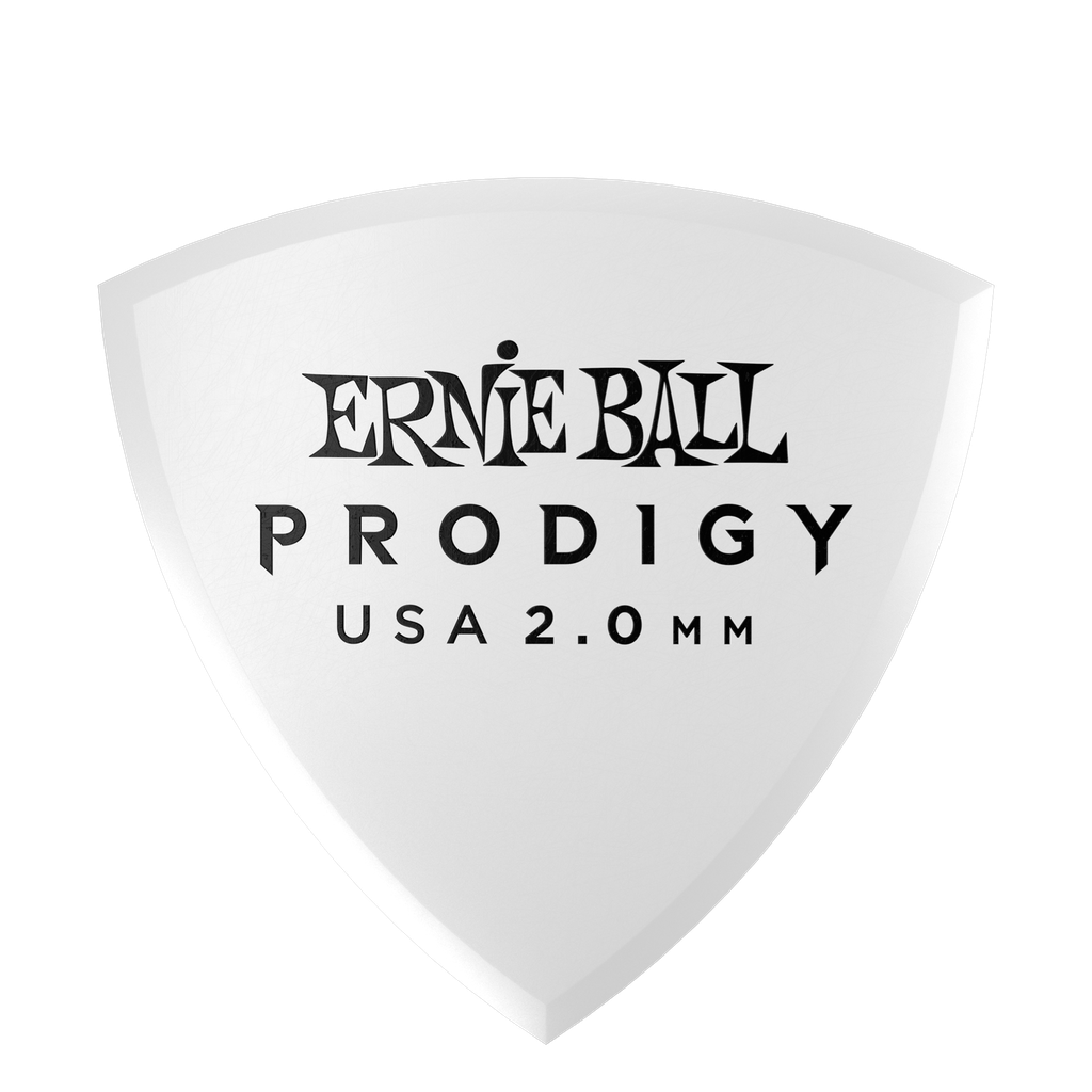 [P09337] Ernie Ball 2.0mm White Shield Prodigy Picks 6-pack