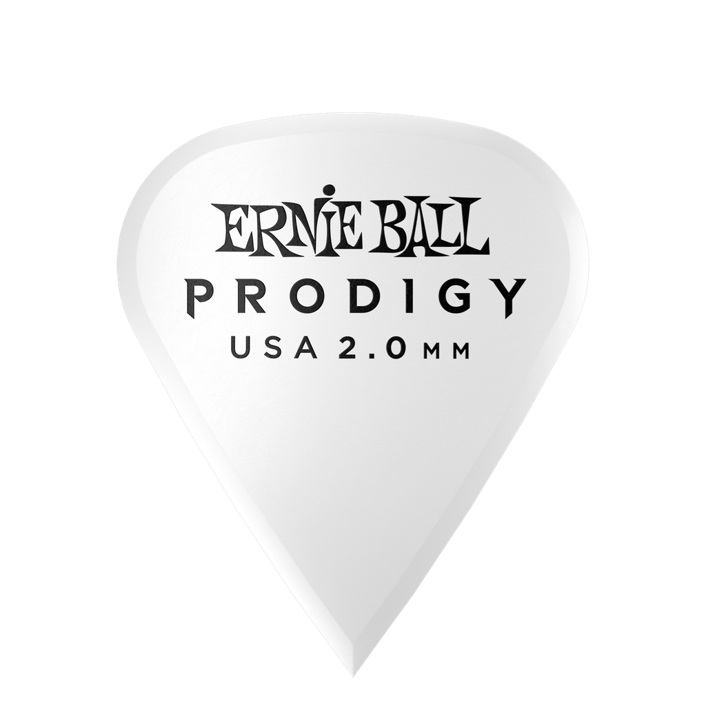 [P09341] Ernie Ball 2.0mm White Sharp Prodigy Picks 6-pack