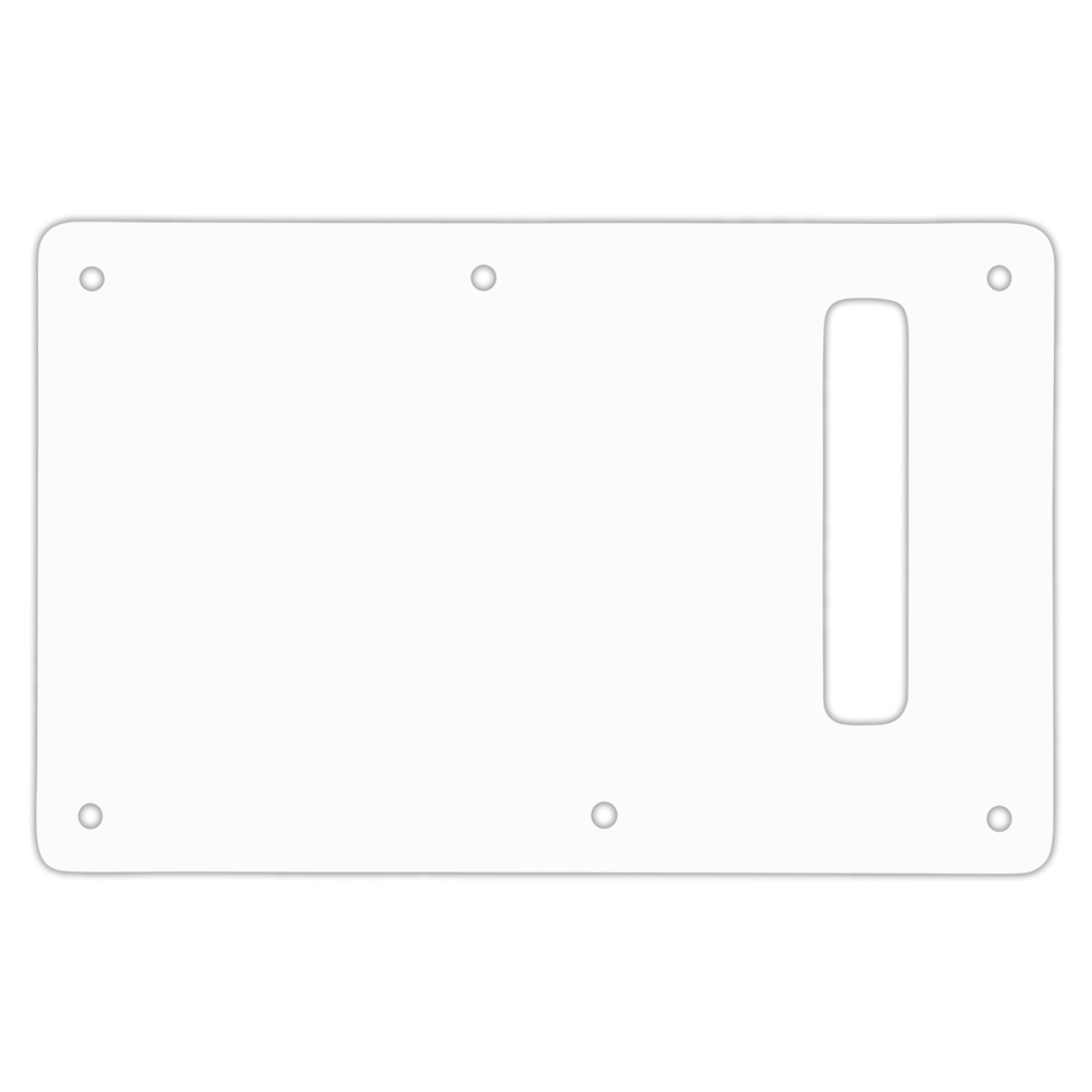 WD Backplate for Strat, White