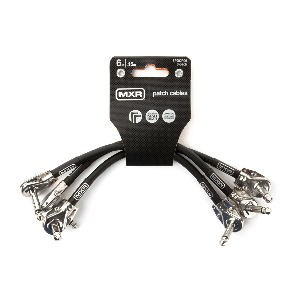 [3PDCP06] MXR Patch Cable, 6 Inch, 3 Pack