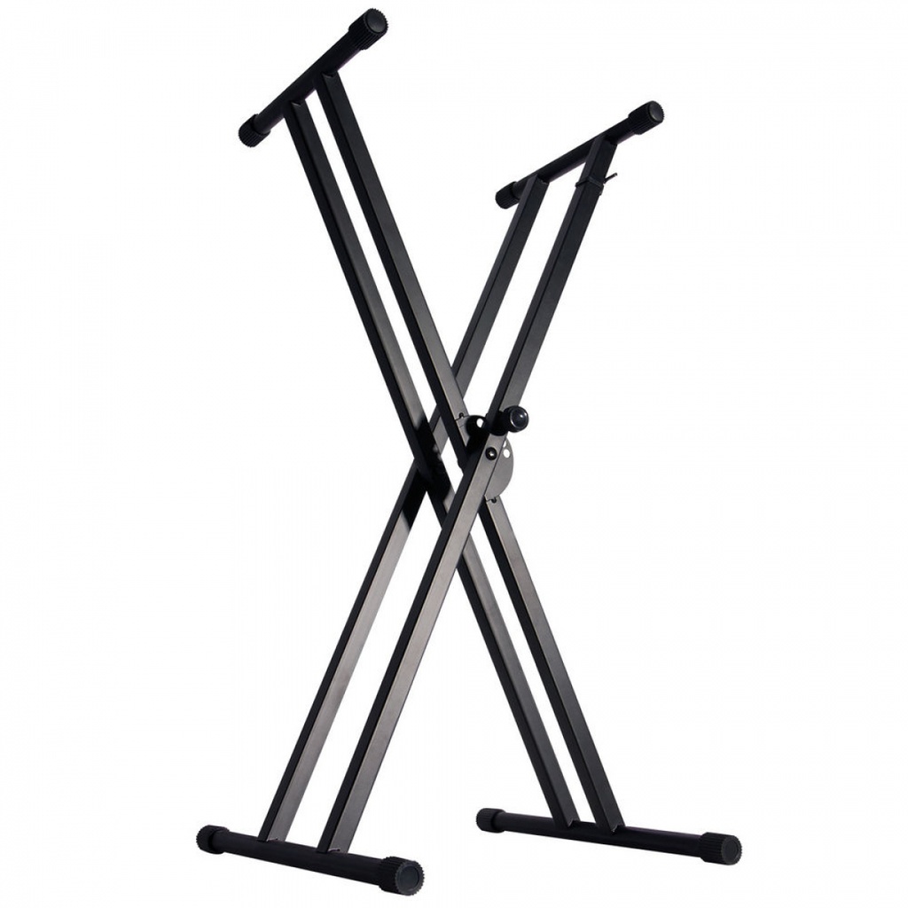 On-Stage Stands Double-X Keyboard Stand with Bolted Construction
