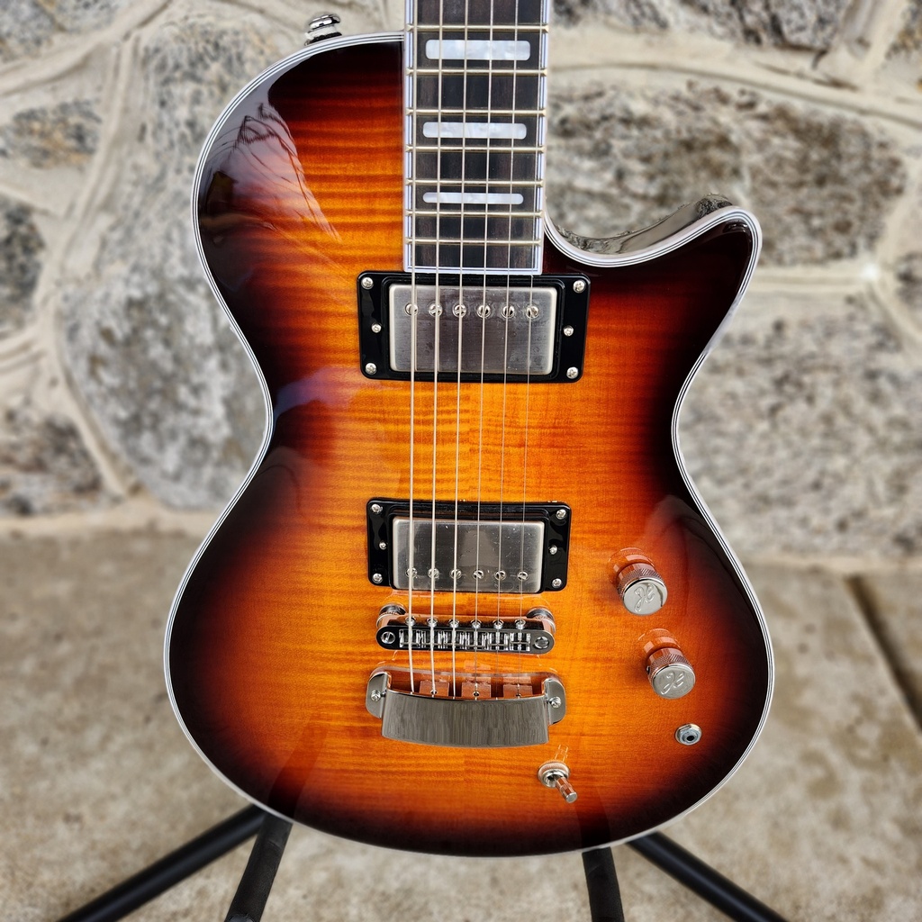 Hagstrom Ultra Max Electric Guitar, Golden Eagle Burst Gloss