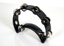 Rhythm Tech Tambourine, Black with Nickel Jingles