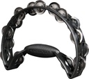 Rhythm Tech Pro Tambourine, Black/Black with Nickel Steel Jingles