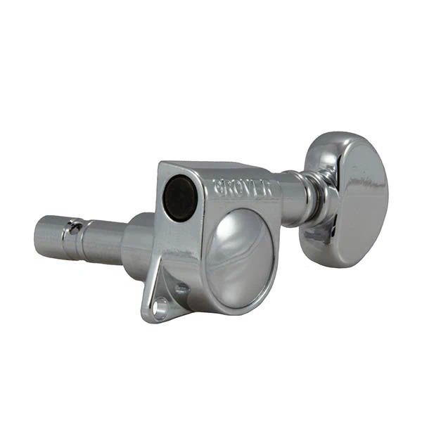 [406C6] Grover 406C Mini Locking Rotomatics Machine Heads, 6-In-Line, Chrome