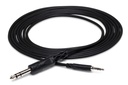 Hosa CMS-105 Balanced Cable, Male 3.5mm TRS to Male 1/4" TRS, 5 ft
