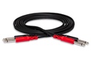 Hosa CPP-201 Dual Cable, Dual Male 1/4" TS to Same, 1m