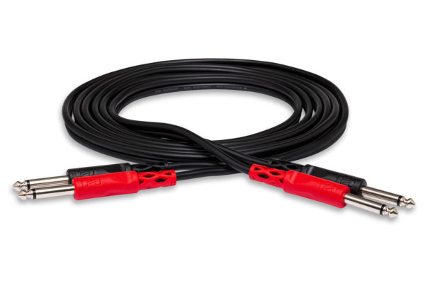 [CPP-202] Hosa CPP-202 Dual Cable, Dual Male 1/4" TS to Same, 2m