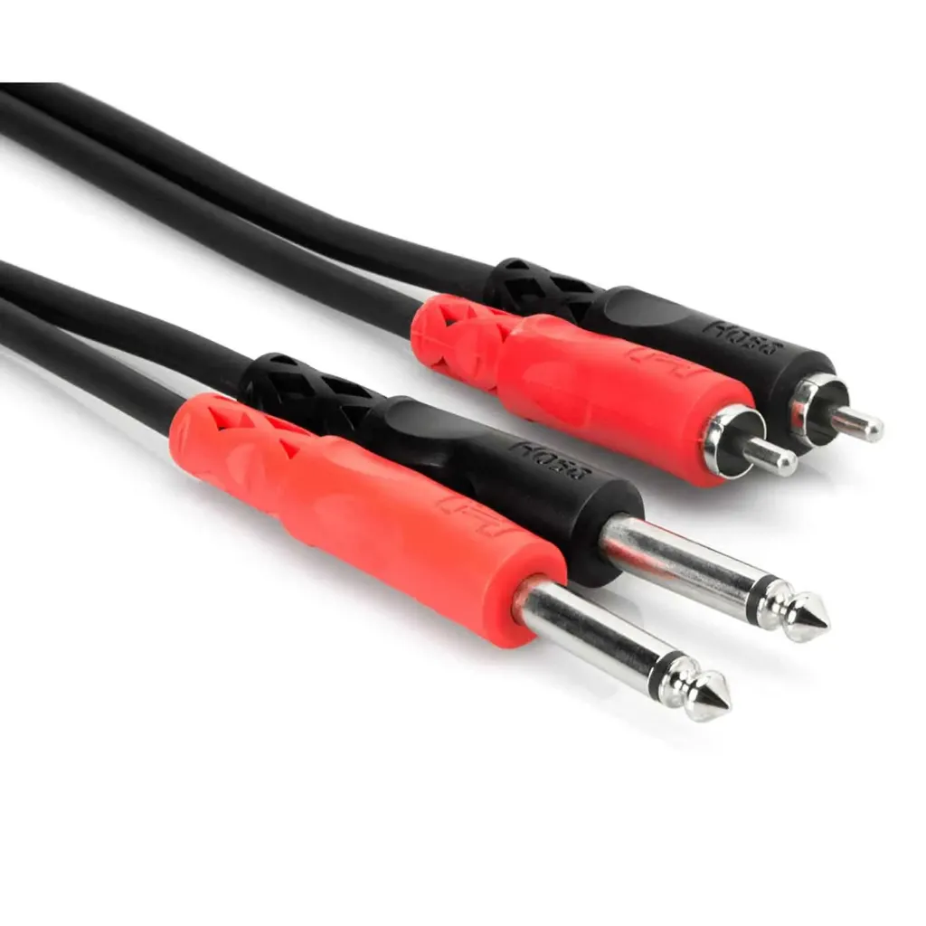 [CPR-203] Hosa CPR-203 Dual Cable, Dual 1/4" TS to Dual RCA, 3m