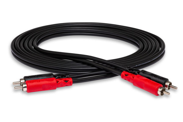 Hosa CRA-201 Dual Cable, Dual Male RCA to Same, 1m