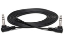 Hosa CSS-103RR Balanced Interconnect Right Angle 1/4" TRS. 3'