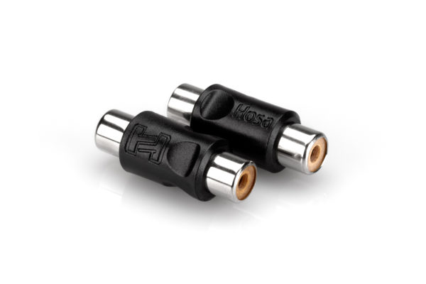 Hosa GRA-101 Cable Couplers, Female RCA to Same, 2 Pack