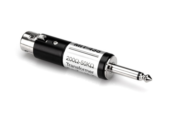 Hosa MIT-435 Impedance Transformer,  Female XLR to Male 1/4" TS