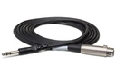 Hosa STX-105F Balanced Cable, Female XLR to 1/4" TRS, 5 ft