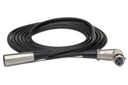 Hosa XFF-105 Balanced Interconnect Straight XLR3M to Right Angle XLR3F. 5'