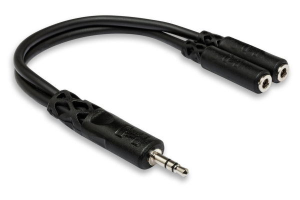 [YMM-232] Hosa YMM-232 Y-Cable Splitter, 3.5mm Male TRS to Dual Female 3.5mm TRS