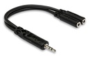 Hosa YMM-232 Y Cable 3.5mm TRS to Dual 3.5mm TRSF 