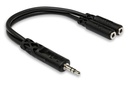 Hosa YMM-232 Y-Cable Splitter, 3.5mm Male TRS to Dual Female 3.5mm TRS