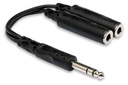 Hosa YPP-118 Y-Cable Splitter, Male 1/4" TRS to Dual Female 1/4" TRS