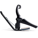 Kyser Quick Change Capo for Six String Guitars, Black