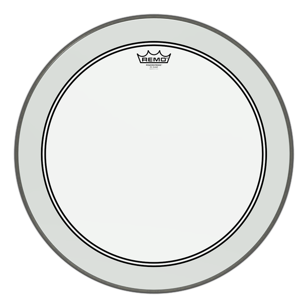 Remo P3-1322-C2 Powerstroke P3 Clear Bass Drumhead, 22"