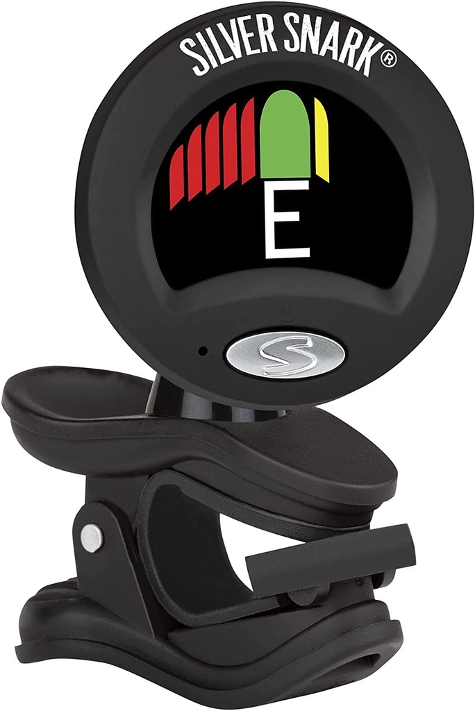 Snark SIL-1 Silver Snark Hyper-Fast Clip-On Chromatic Tuner, Black