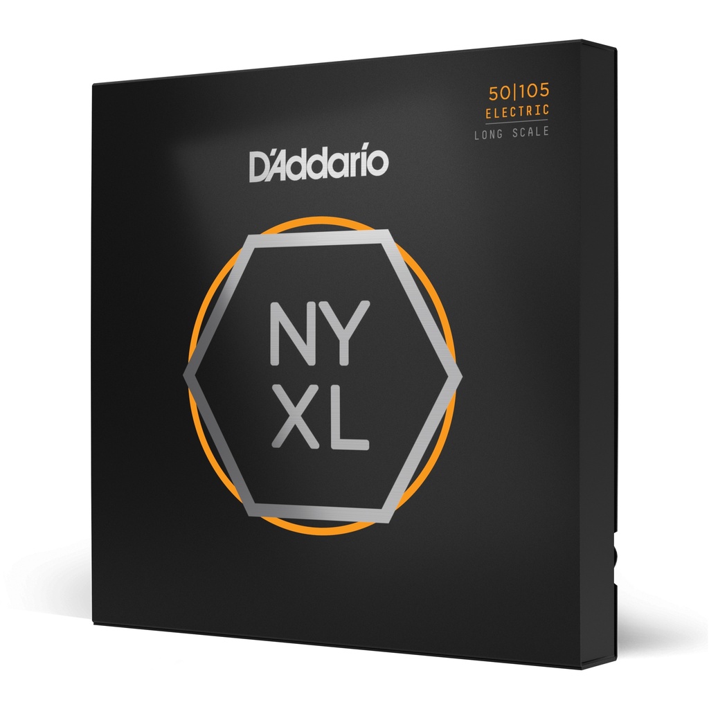 D'Addario NYXL Bass Guitar Strings, Medium, 50-105, Long Scale, NYXL50105