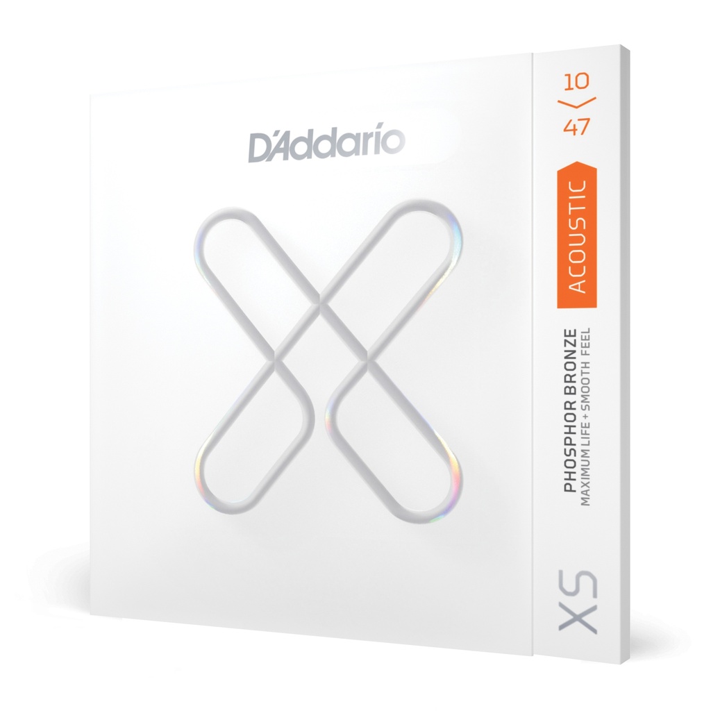 [XSAPB1047] D'Addario XS Coated Phosphor Bronze Strings, Extra Light, 10-47, XSAPB1047