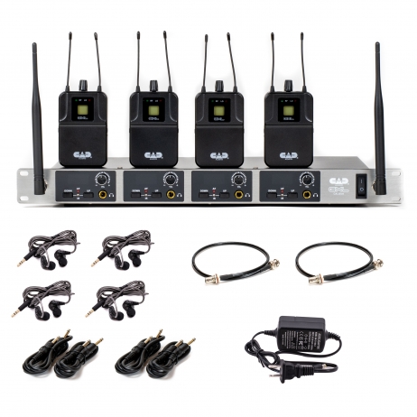 [GXLIEM4] CAD GXLIEM4 Quad Mix Wireless In Ear Monitor System
