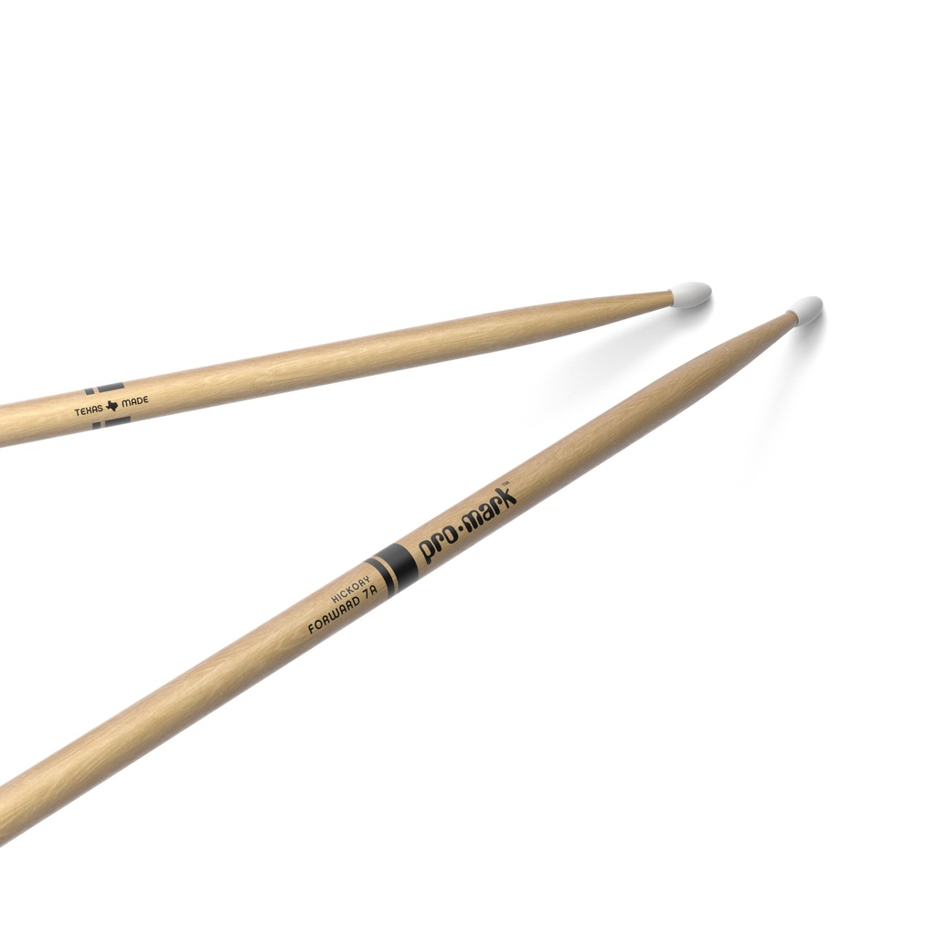 ProMark Classic Forward 7A Hickory Drumstick, Oval Nylon Tip