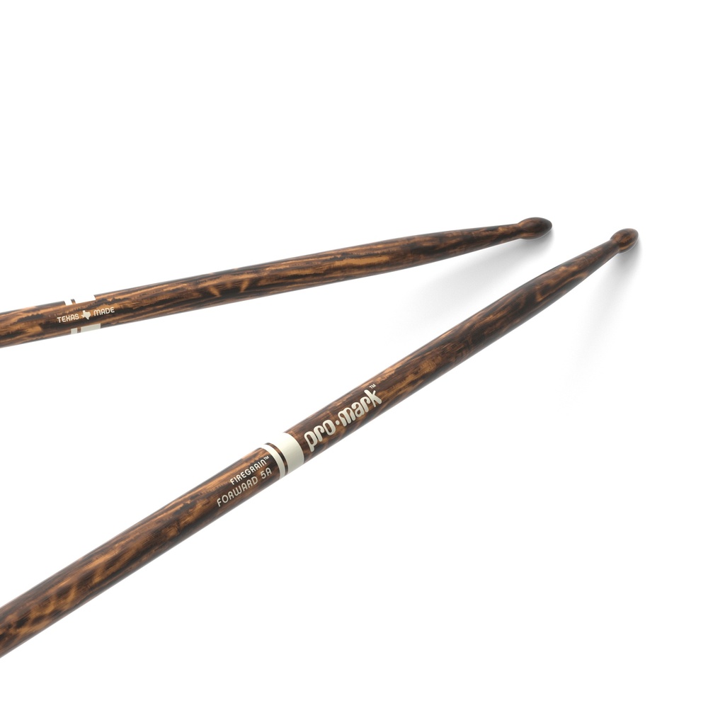[TX5AW-FG] ProMark Classic Forward 5A FireGrain Hickory Drumstick, Oval Wood Tip