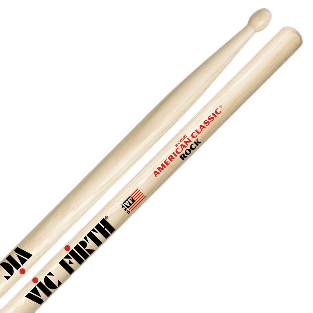 Vic Firth American Classic® ROCK Drum Sticks, Wood Tip