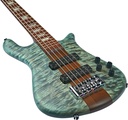 Spector Euro5 RST Roasted Maple Neck Thru Bass, Turquoise Tide Matte