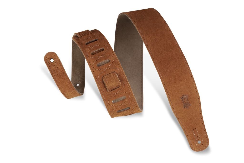 [MS26-HNY] Levy's MS26-HNY 2 1/2" Wide Honey Suede Guitar Strap