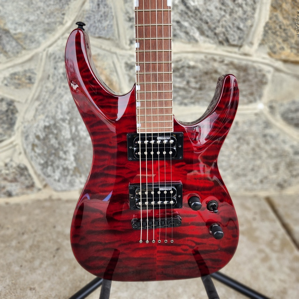 ESP Ltd MH-200, Quilted Maple, See-thru Black Cherry