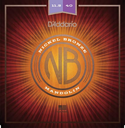 D'Addario Nickel Bronze Mandolin, 11.5-40 Custom Medium, NBM11540